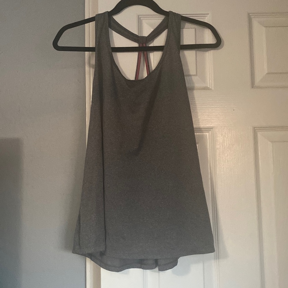 Grey active tank top